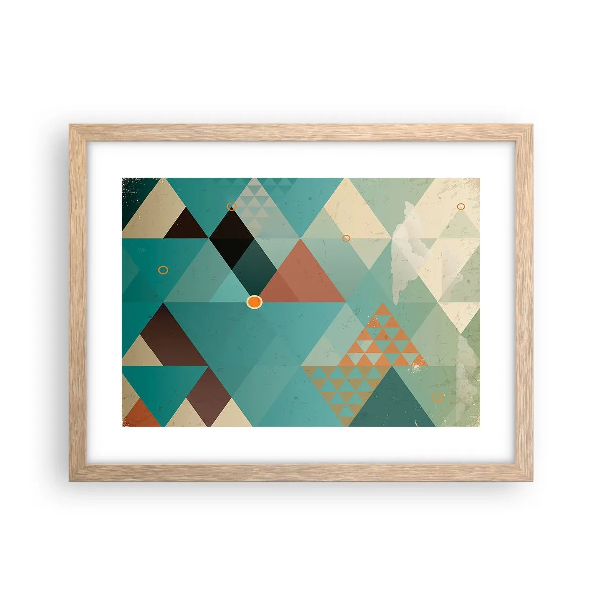 Affiche dans un chêne clair - Poster - Unité de la multiplicité, multiplicité de l'unité - 40x30 cm