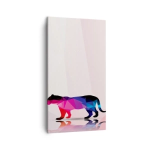 Impression sur toile - Image sur toile - Panthère de diamant - 45x80 cm