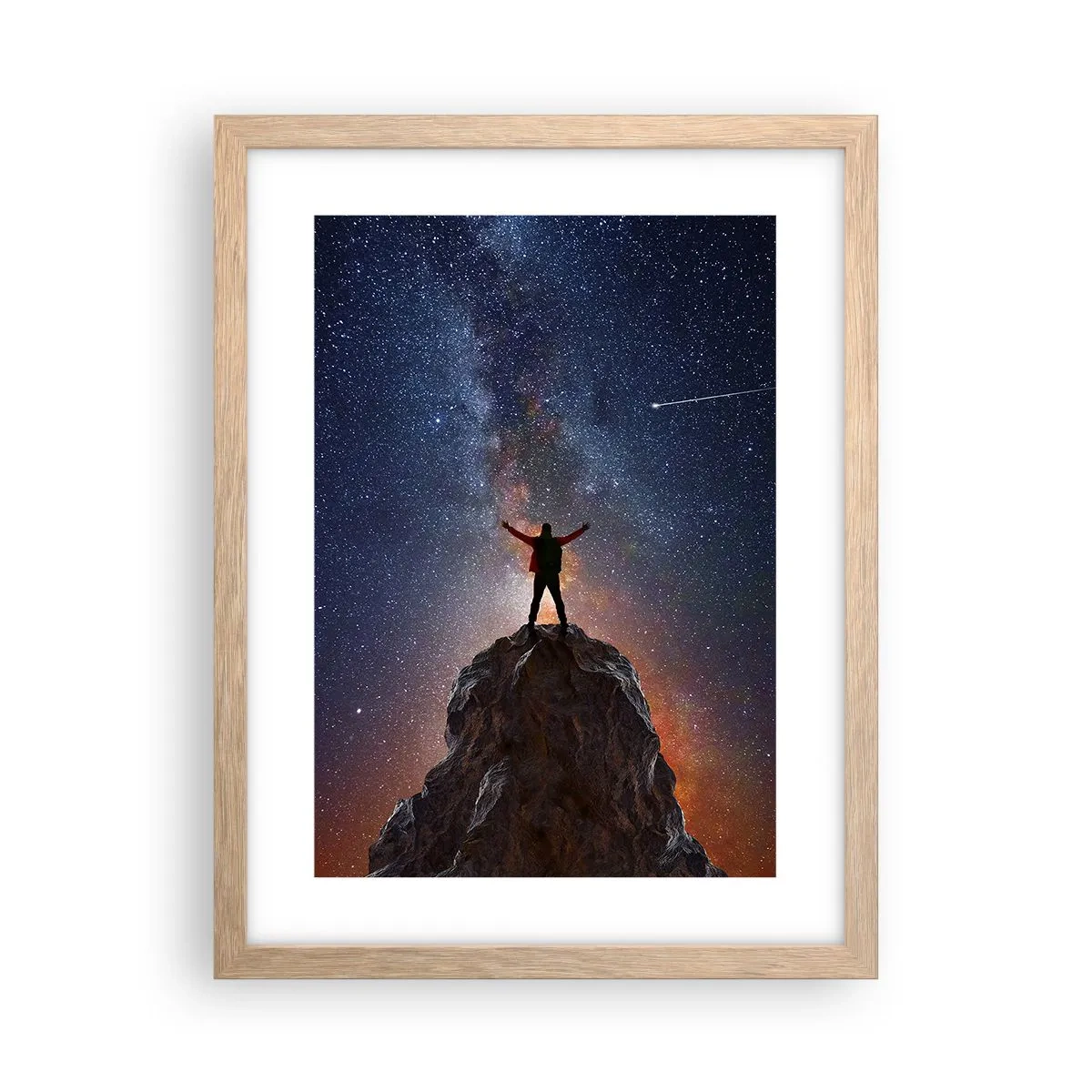 Affiche dans un chêne clair - Poster - Le force est avec moi! - 30x40 cm