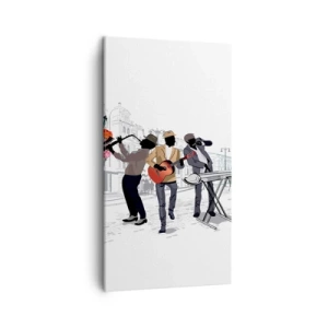Impression sur toile - Image sur toile - Musique de rue - 45x80 cm