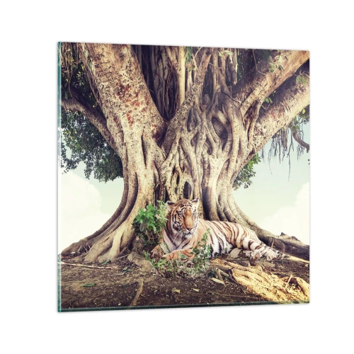 Impression sur verre - Image sur verre - Vue du Livre de la Genèse - 40x40 cm