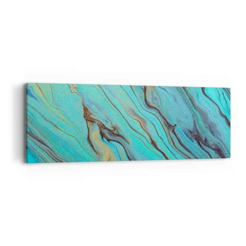 Impression sur toile - Image sur toile - Marée turquoise - 90x30 cm