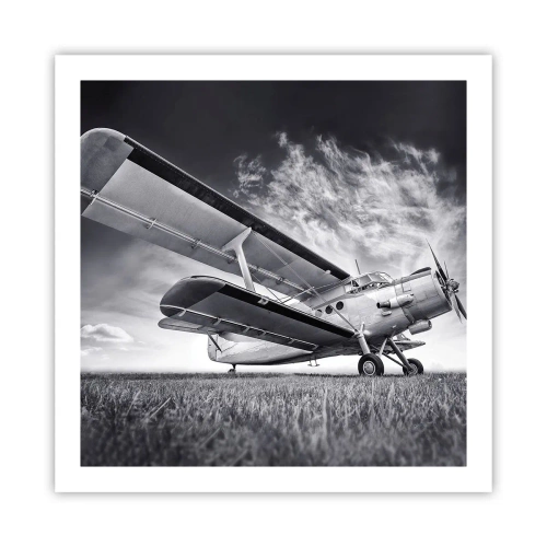 Affiche - Poster - Le pèlerin ailé - 60x60 cm