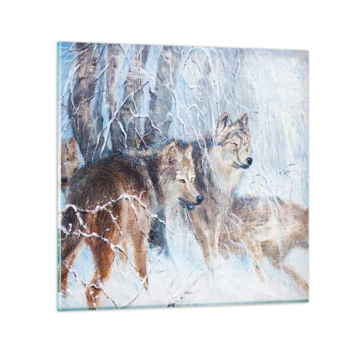 Impression sur verre - Image sur verre - Attention! Ca arrive ... - 30x30 cm