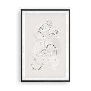 Affiche dans un cadre noir - Poster - Spirale de beauté - 61x91 cm