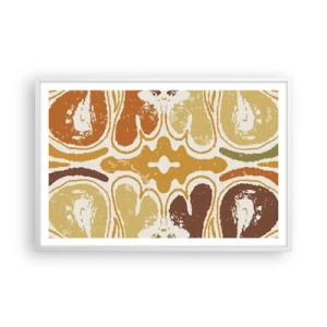 Affiche dans un cadre blanc - Poster - Abstraction sentimentale - 91x61 cm