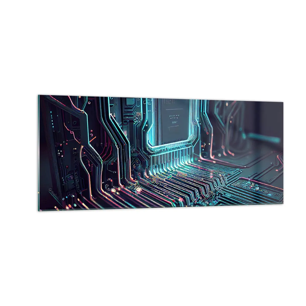 Impression sur verre - Image sur verre - Je pense comme ça… - 100x40 cm