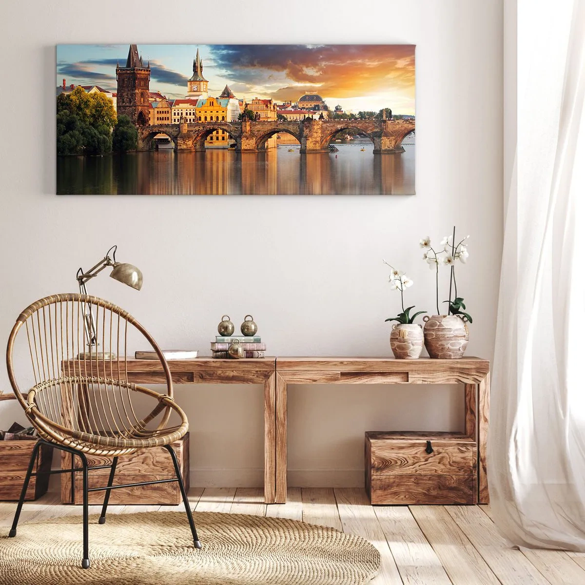 Impression sur toile - Image sur toile - Belle depuis des lustres - 90x30 cm