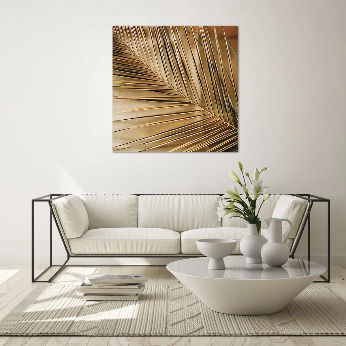 Impression sur verre - Image sur verre - Colonnade naturelle - 40x40 cm