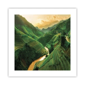 Affiche - Poster - Vallée vietnamienne - 40x40 cm