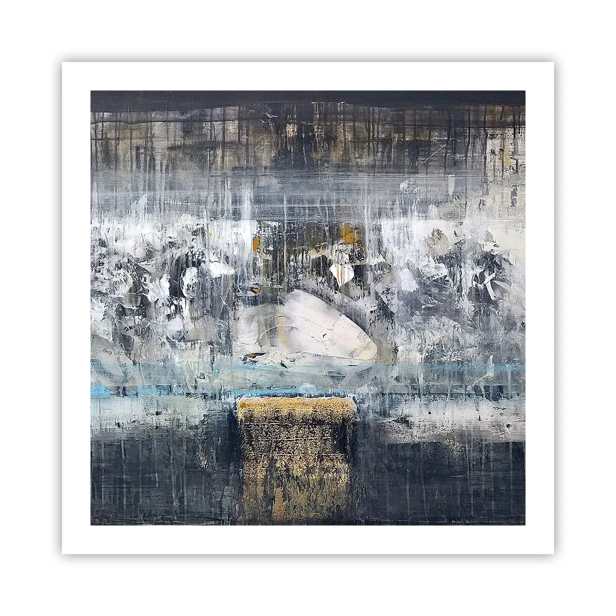 Affiche - Poster - Comme sur la glace, comme après décembre - 60x60 cm