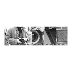 Échantillon de Papier Peint Premium Canvas - Dans un style rétro - Caméra, Ancien, Caméra - 100x30 cm