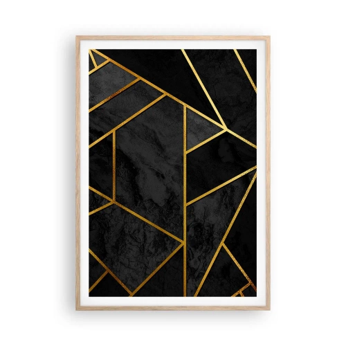 Affiche dans un chêne clair - Poster - Obscurité et éclat - 70x100 cm