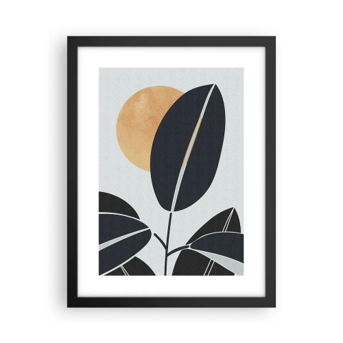 Affiche dans un cadre noir - Poster - Une chaude journée d'été - 30x40 cm