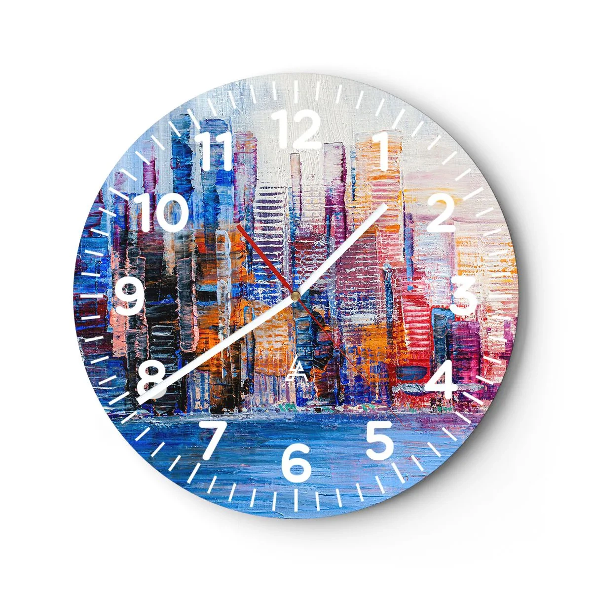 Horloge murale - Pendule murale - Une métropole joyeuse - 30x30 cm