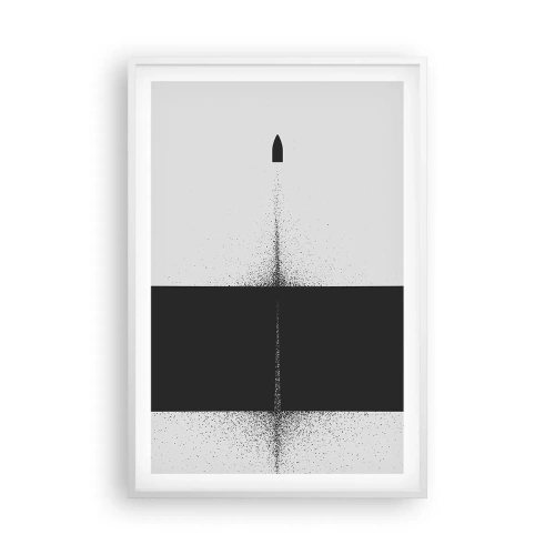 Affiche dans un cadre blanc - Poster - Droit au but - 61x91 cm