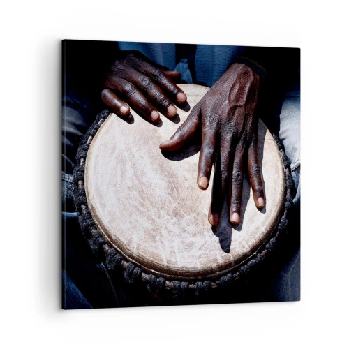 Impression sur toile - Image sur toile - Vis à son rythme - 50x50 cm