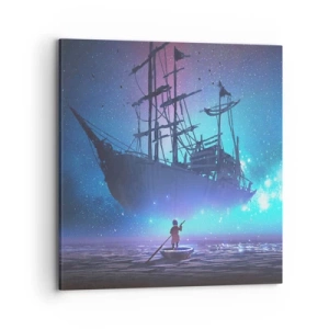 Impression sur toile - Image sur toile - A la rencontre du mythe de la mer - 70x70 cm