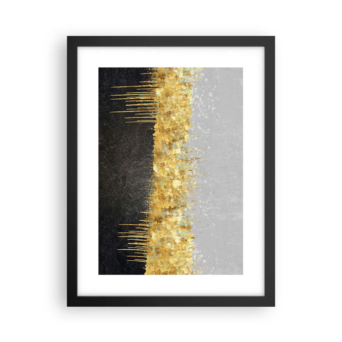 Affiche dans un cadre noir - Poster - Vers l'intérieur et vers le haut - 30x40 cm