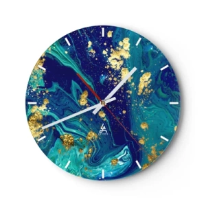 Horloge murale - Pendule murale - Les pétales du soleil - 40x40 cm