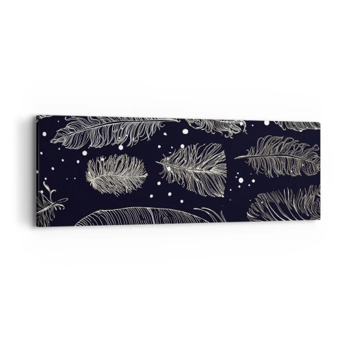 Impression sur toile - Image sur toile - Toile de plumes - 90x30 cm