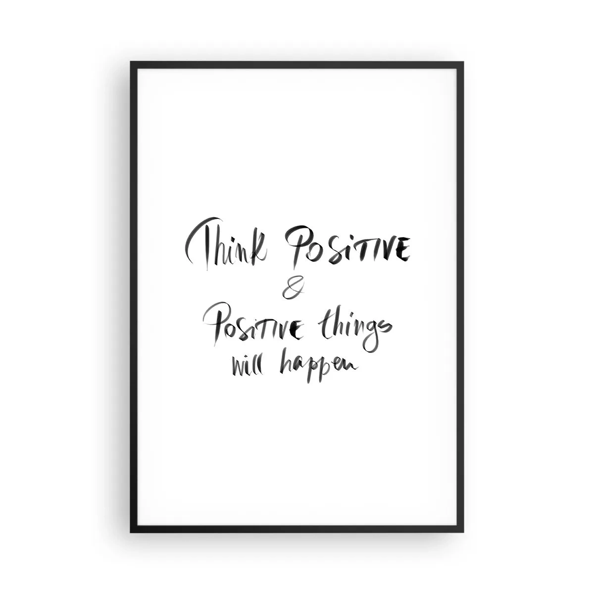 Affiche dans un cadre noir - Poster - Comment vivre? - 70x100 cm