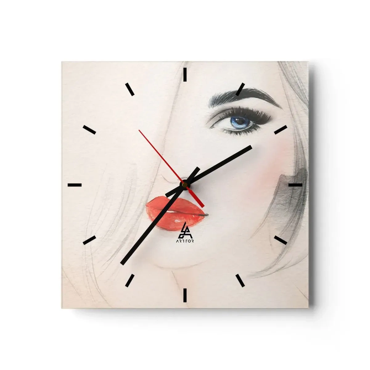 Horloge murale - Pendule murale - Il hypnotise et enivre - 40x40 cm