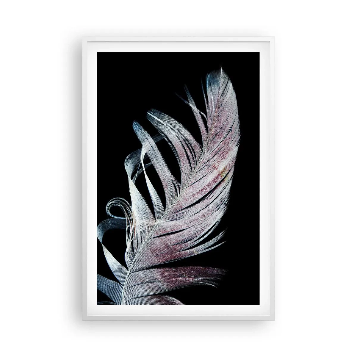 Affiche dans un cadre blanc - Poster - Pensez au toucher - 61x91 cm