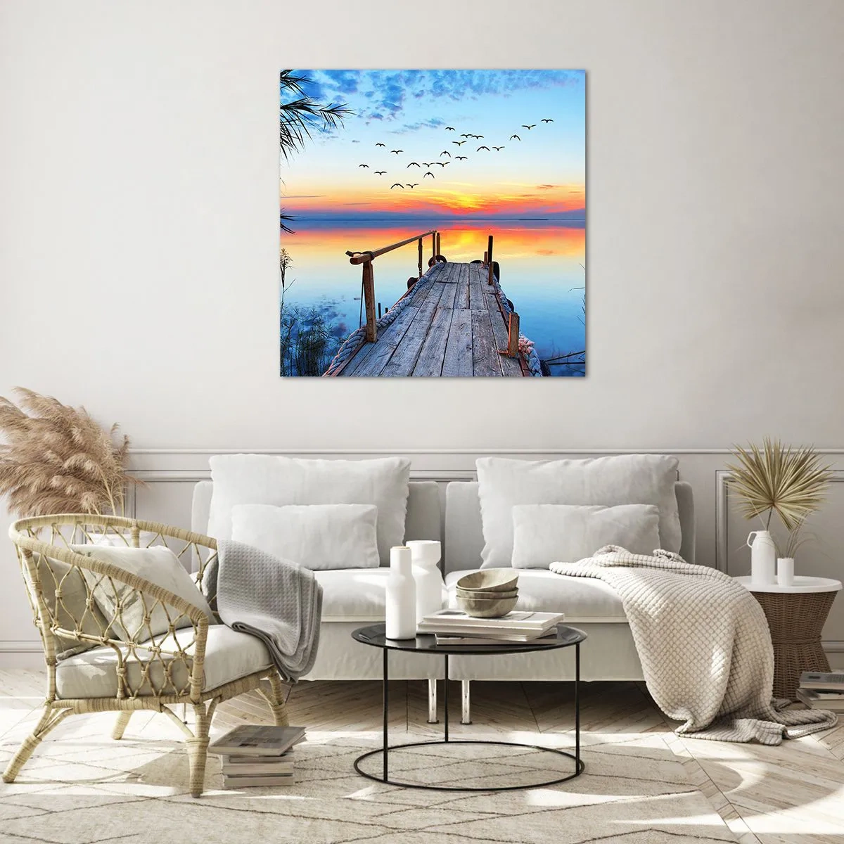 Impression sur verre - Image sur verre - Il est temps de rentrer... - 40x40 cm