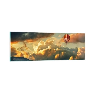 Impression sur verre - Image sur verre - Je vole parce que je veux - 90x30 cm