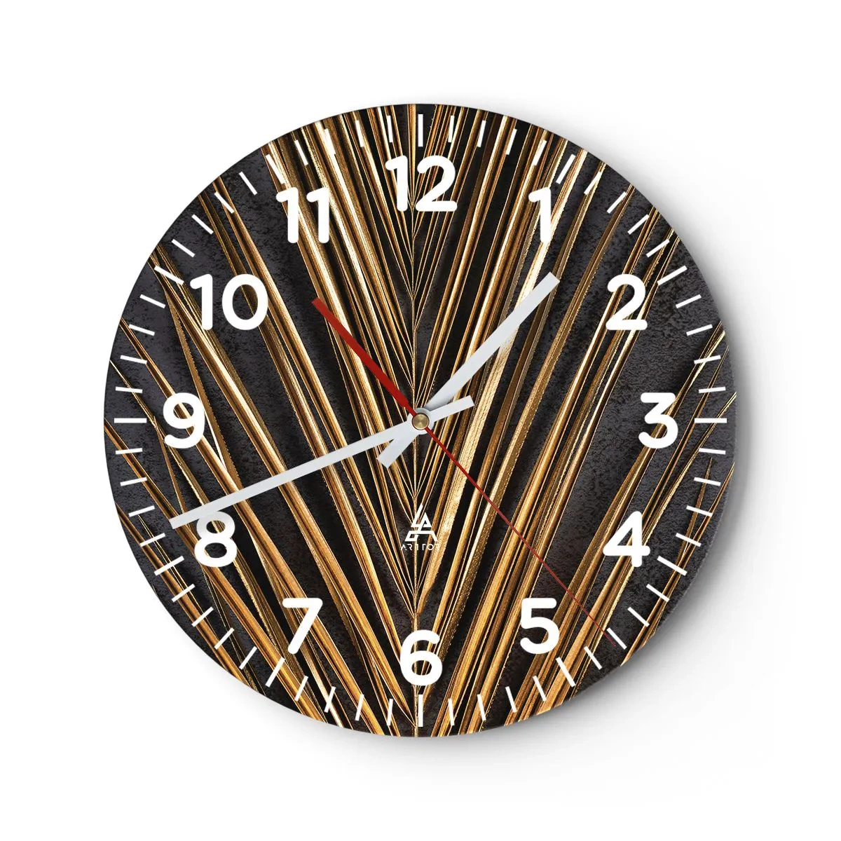 Horloge murale - Pendule murale - L'or des tropiques - 30x30 cm