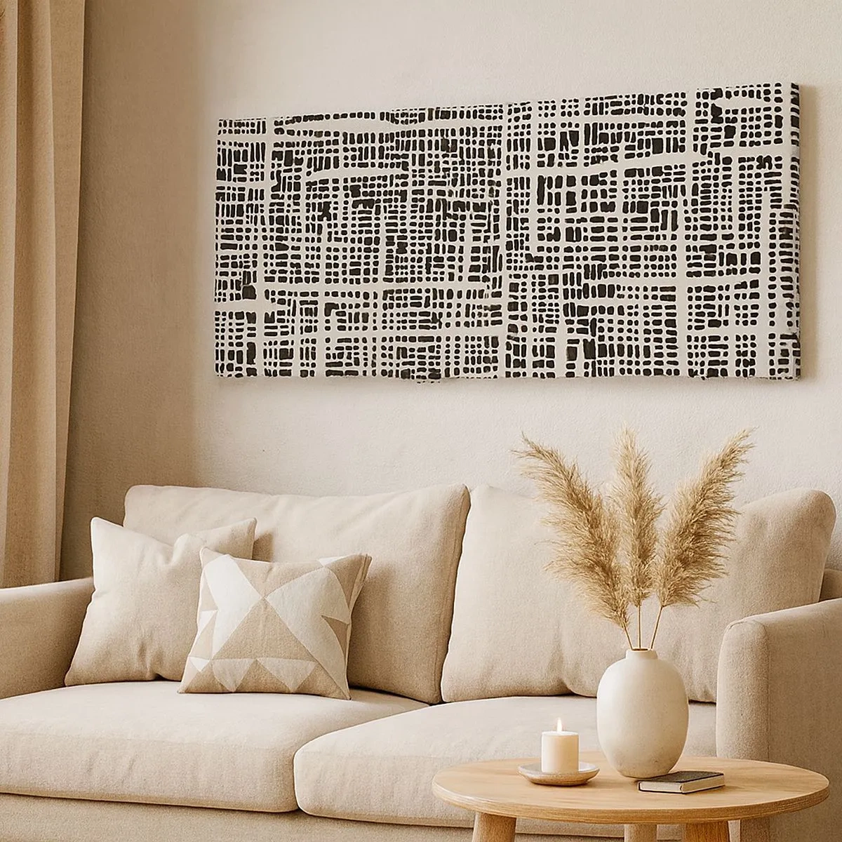 Impression sur toile - Image sur toile - Composition tissée - 100x40 cm
