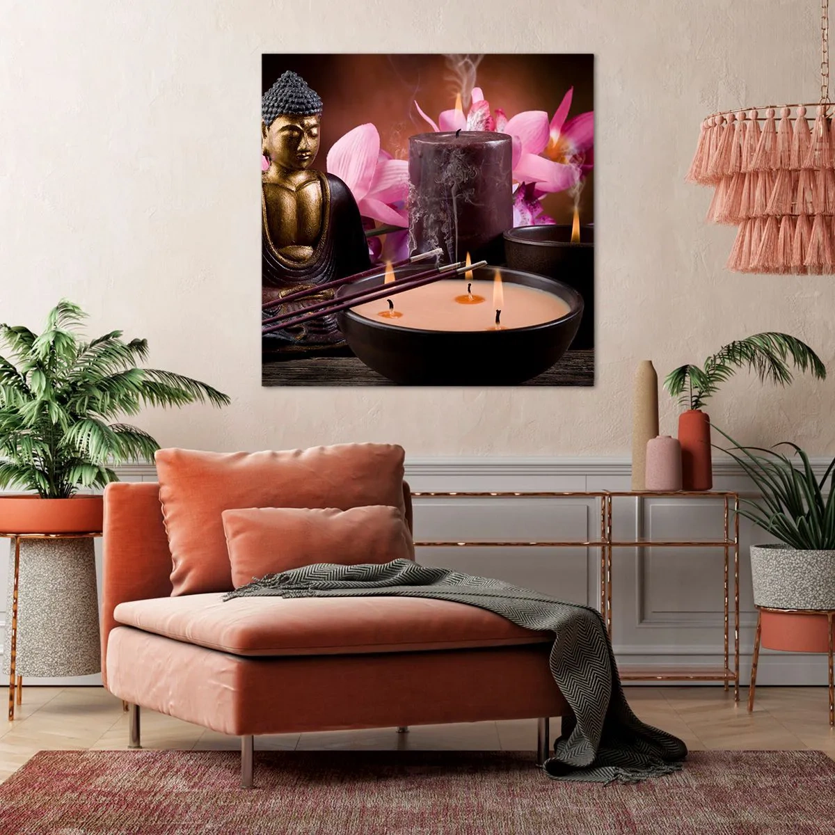 Impression sur toile - Image sur toile - Vider l'esprit, calmer le corps - 40x40 cm