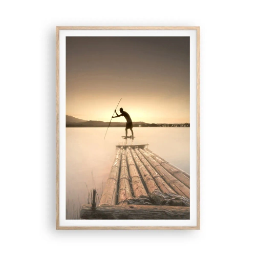 Affiche dans un chêne clair - Poster - Avant la fin du jour - 70x100 cm