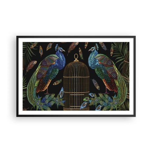 Affiche dans un cadre noir - Poster - En robes royales - 91x61 cm