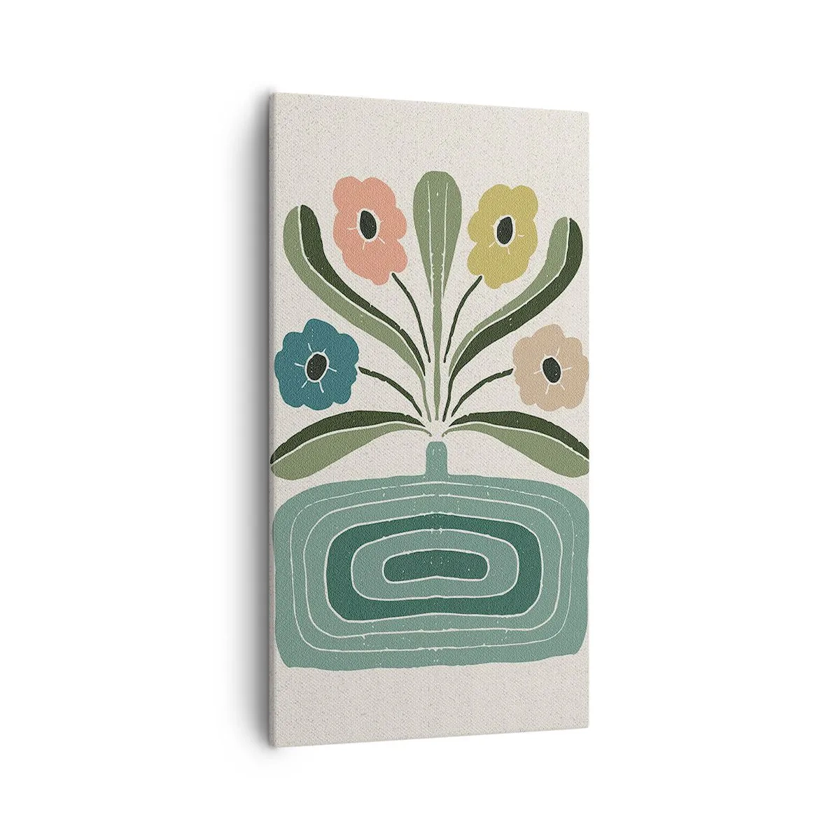 Impression sur toile - Image sur toile - Bouquet symétrique - 55x100 cm