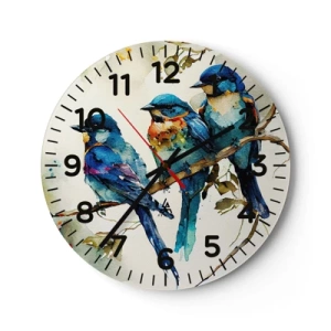 Horloge murale - Pendule murale - A-t-il été offensé ? - 40x40 cm