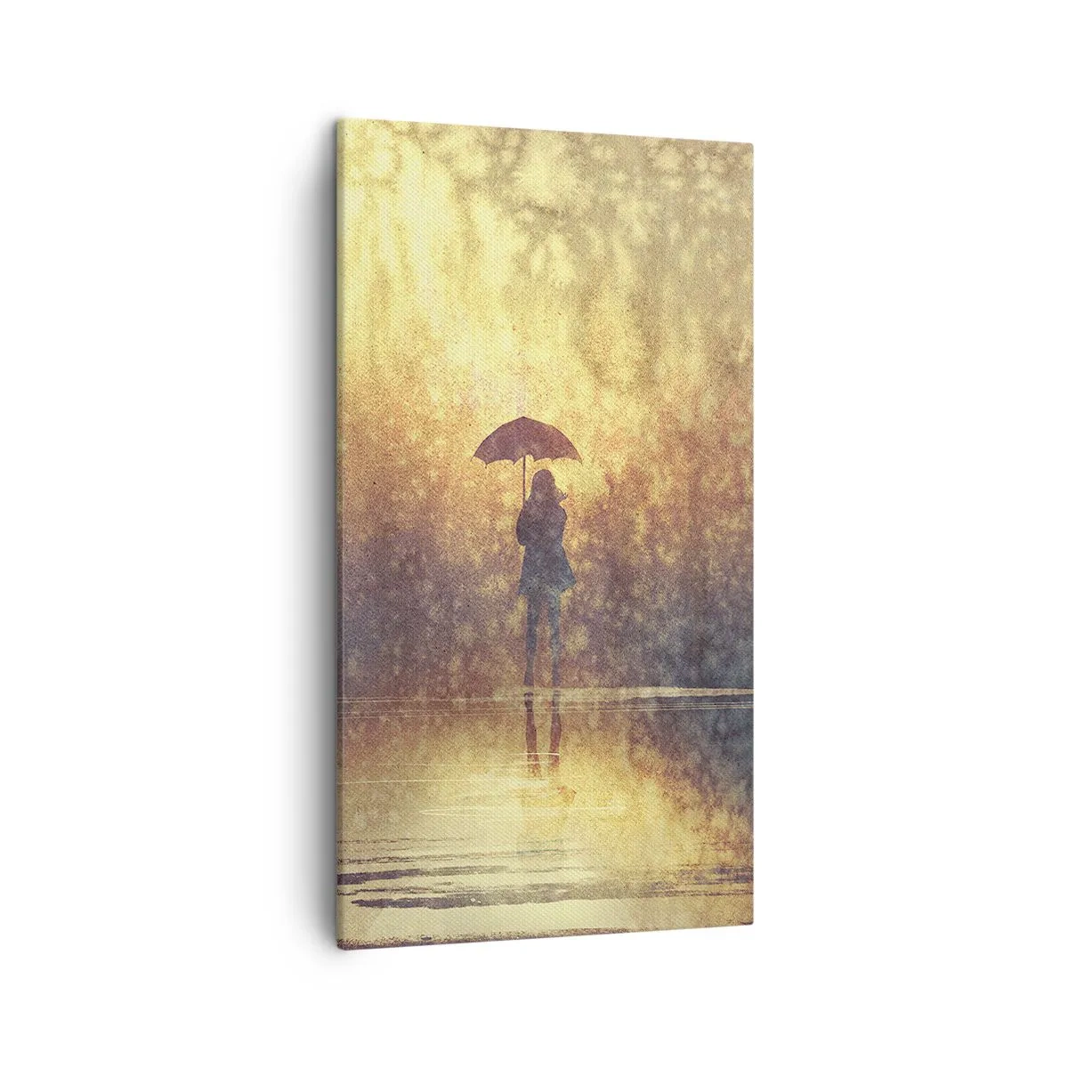 Impression sur toile - Image sur toile - Je sens que quelqu'un me regarde - 45x80 cm