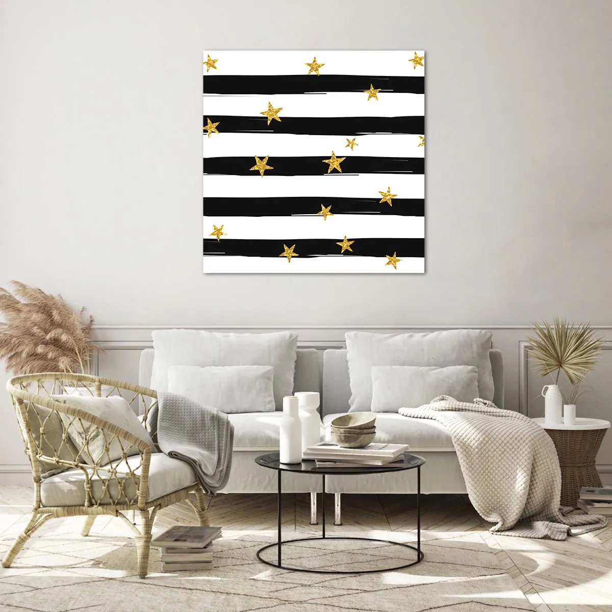 Impression sur verre - Image sur verre - Nous sommes tous nés sous une bonne étoile - 70x70 cm