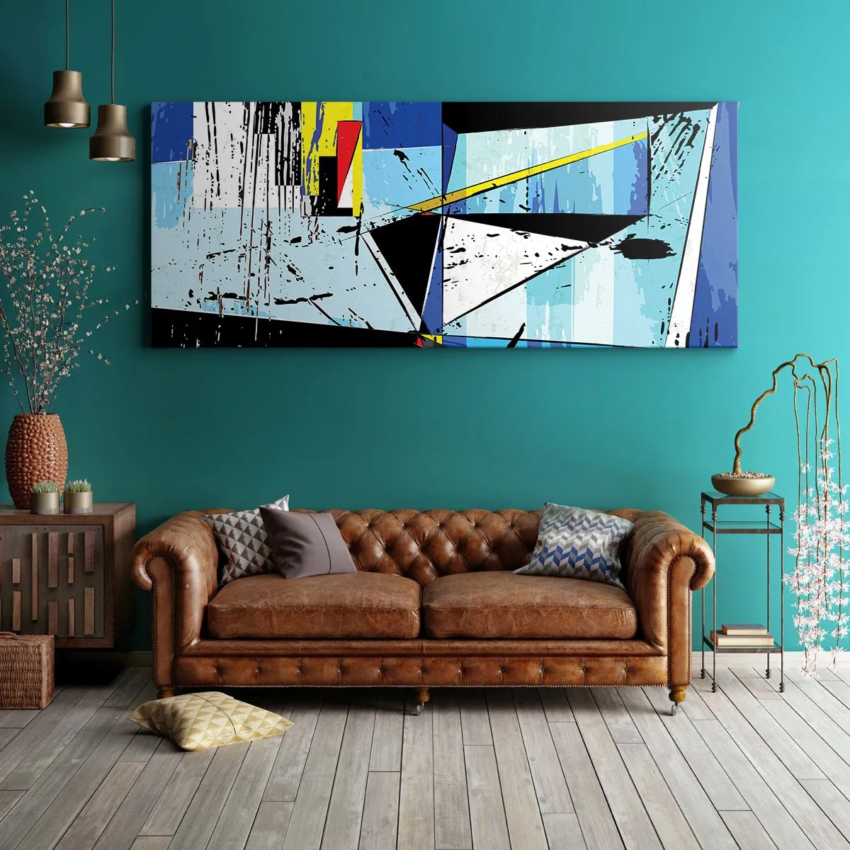 Impression sur toile - Image sur toile - Regardez le monde sous un certain angle… - 90x30 cm