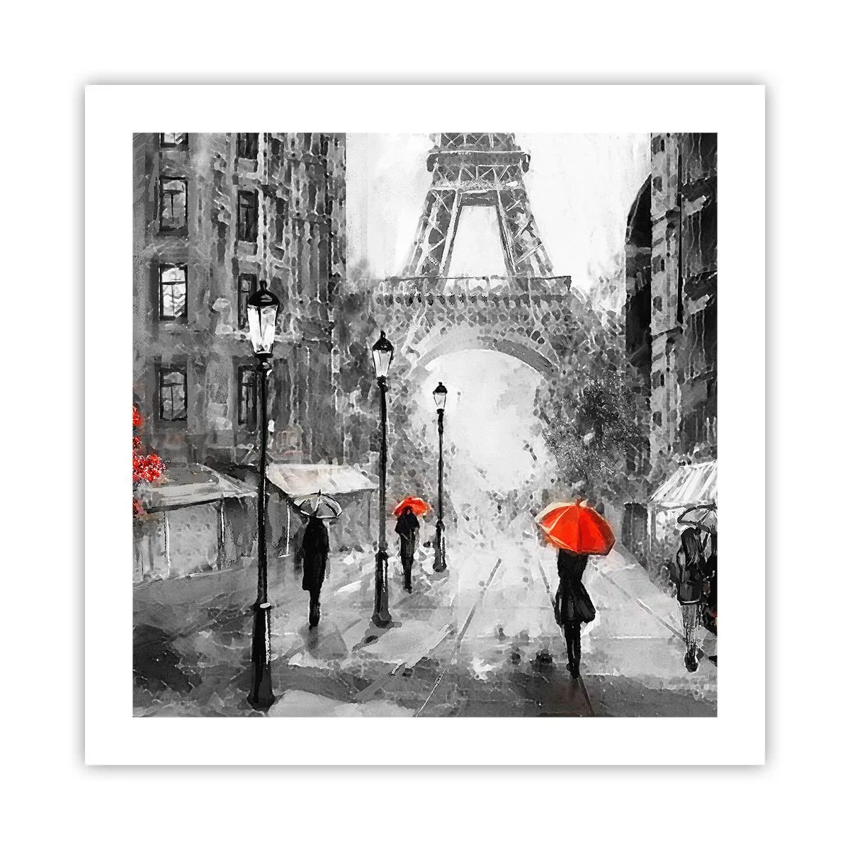 Affiche - Poster - Tous les chemins mènent à elle - 50x50 cm