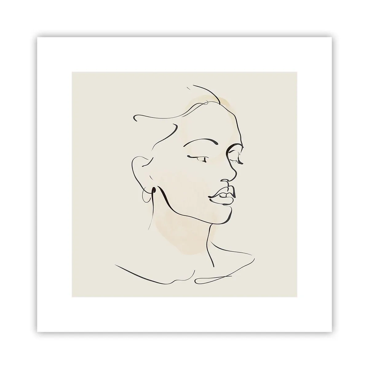 Affiche - Poster - Une ligne certaine - 30x30 cm