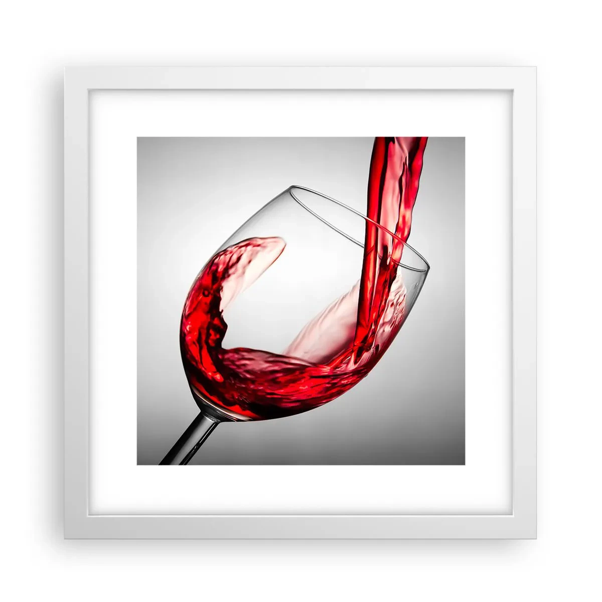 Affiche dans un cadre blanc - Poster - Nuance - mouvement - son - 30x30 cm