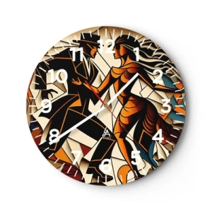 Horloge murale - Pendule murale - Danse de passion et de volupté - 30x30 cm