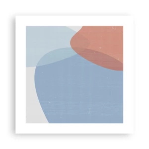 Affiche - Poster - Relations pastel - 40x40 cm