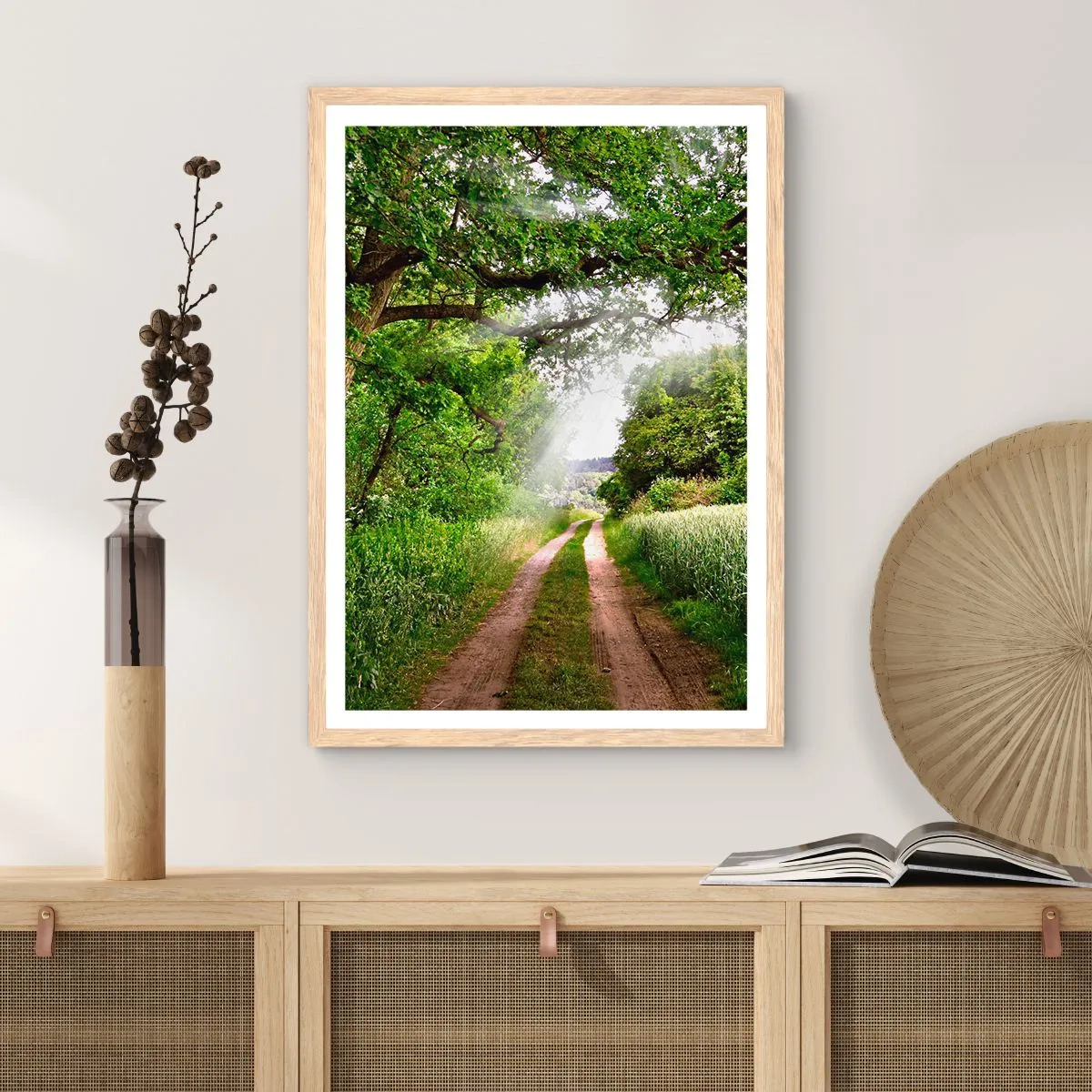 Affiche dans un chêne clair - Poster - Et in Arcadia ego - 61x91 cm