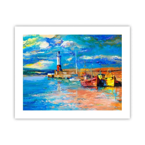 Affiche - Poster - Un après-midi dans la baie arc-en-ciel - 50x40 cm