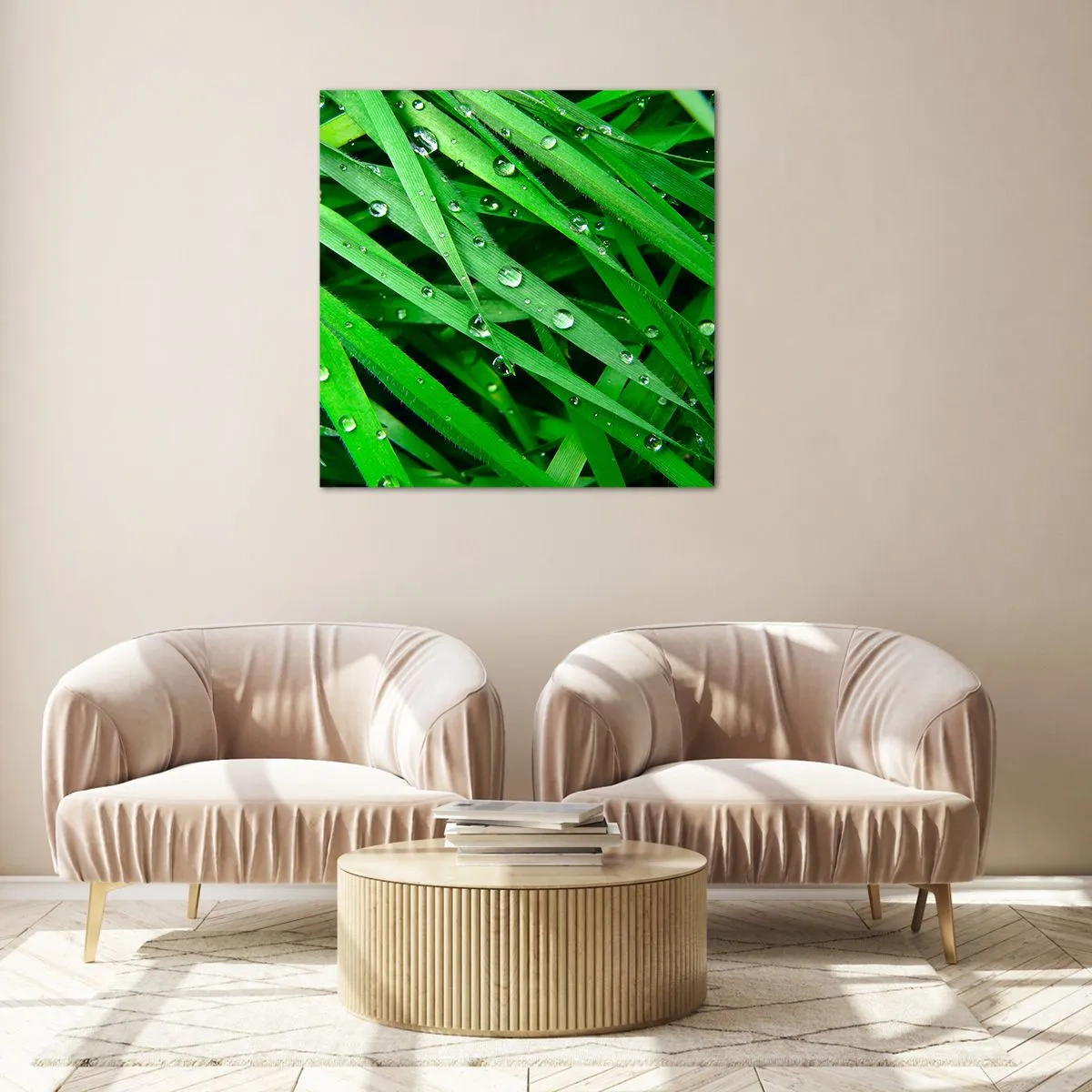 Impression sur verre - Image sur verre - Jouez dans le vert - 50x50 cm
