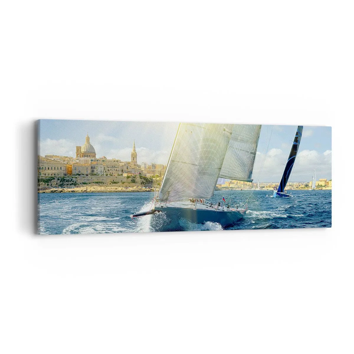 Impression sur toile - Image sur toile - Il est temps de quitter la ville - 90x30 cm