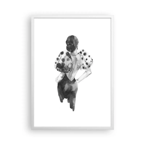 Affiche dans un cadre blanc - Poster - Elle est passée juste à côté - 50x70 cm